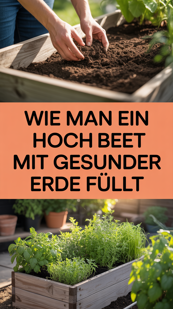 Wie man ein Hochbeet mit gesunder Erde füllt