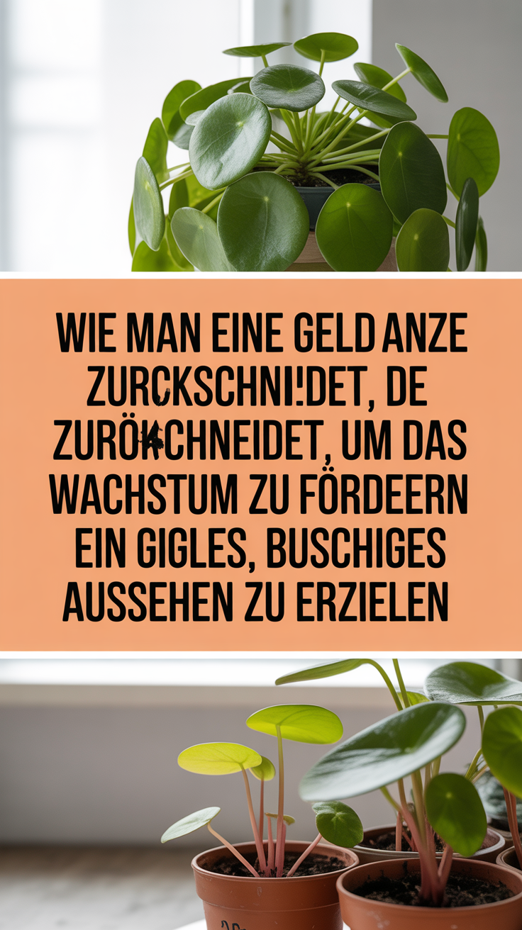 Wie man eine Geldpflanze zurückschneidet, um das Wachstum zu fördern und ein großes, buschiges Aussehen zu erzielen