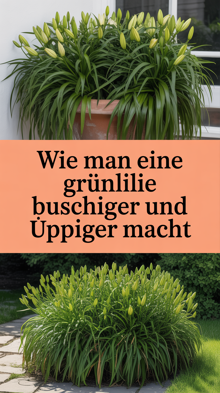 Wie man eine Grünlilie buschiger und üppiger macht
