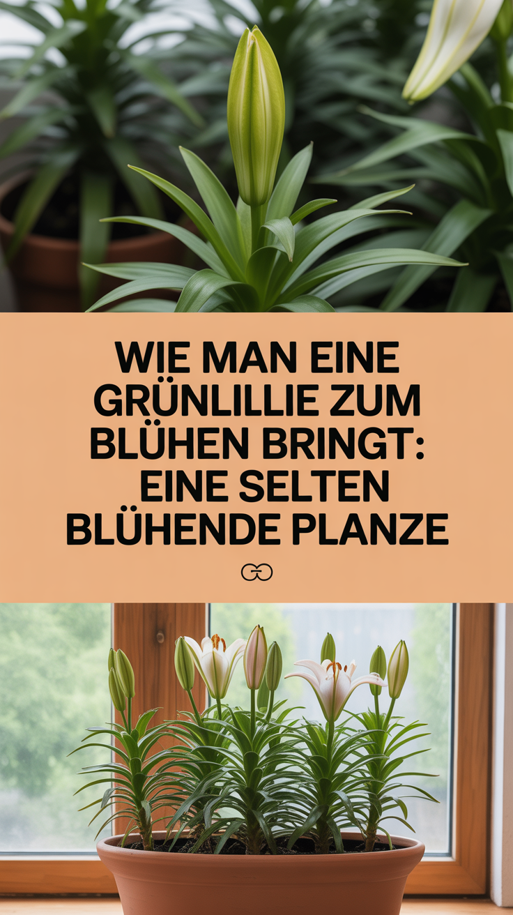 Wie man eine Grünlilie zum Blühen bringt: Eine selten blühende Pflanze
