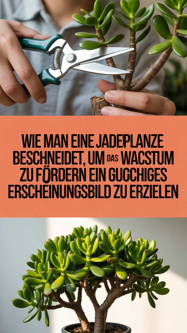 Wie man eine Jadepflanze beschneidet, um das Wachstum zu fördern und ein großes, buschiges Erscheinungsbild zu erzielen