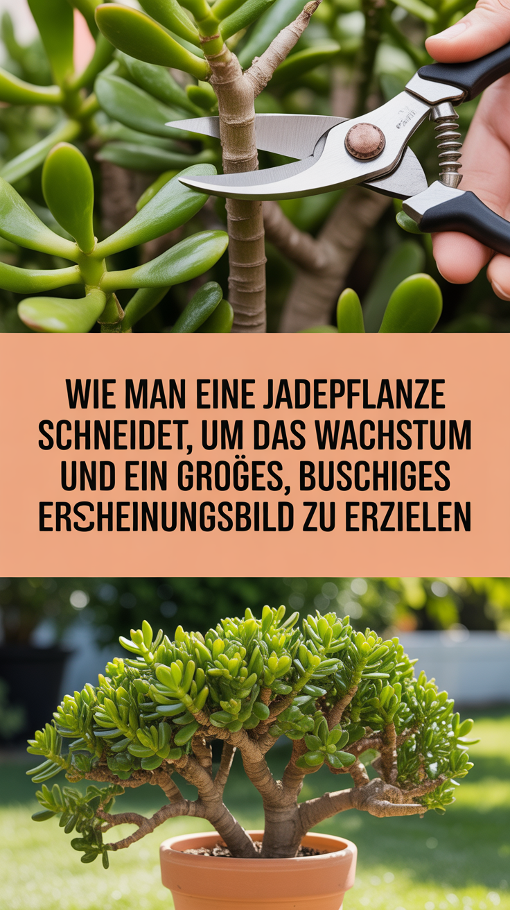 Wie man eine Jadepflanze schneidet, um das Wachstum zu fördern und ein großes, buschiges Erscheinungsbild zu erzielen