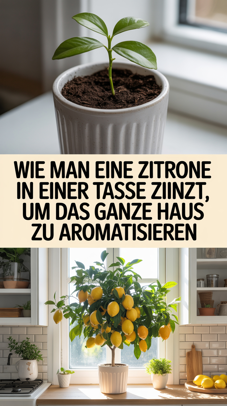 Wie man eine Zitrone in einer Tasse zieht, um das ganze Haus zu aromatisieren