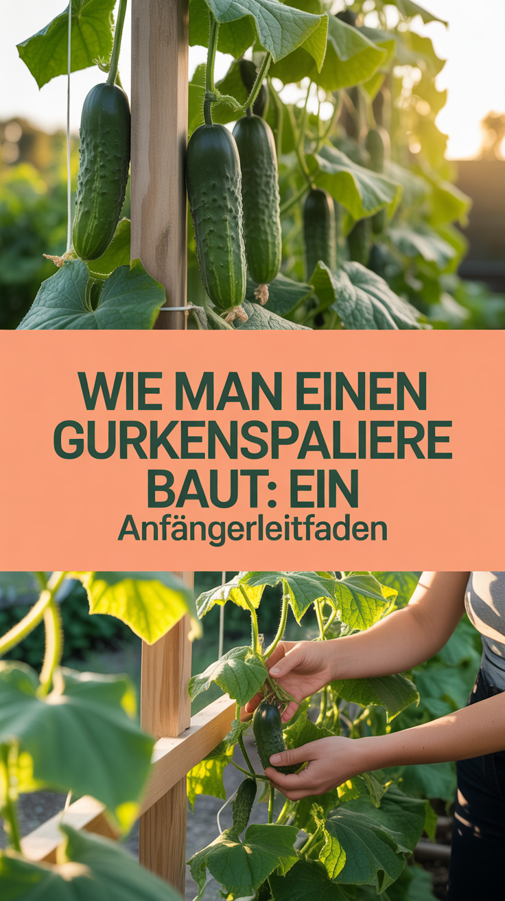 Wie man einen Gurkenspaliere baut: Ein Anfängerleitfaden