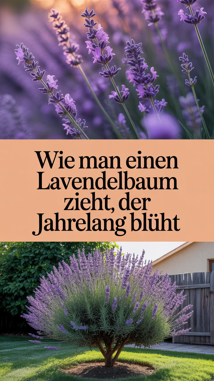 Wie man einen Lavendelbaum zieht, der jahrelang blüht