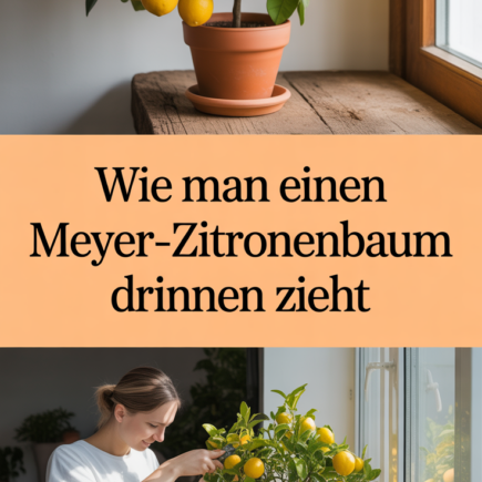 Wie man einen Meyer-Zitronenbaum drinnen zieht
