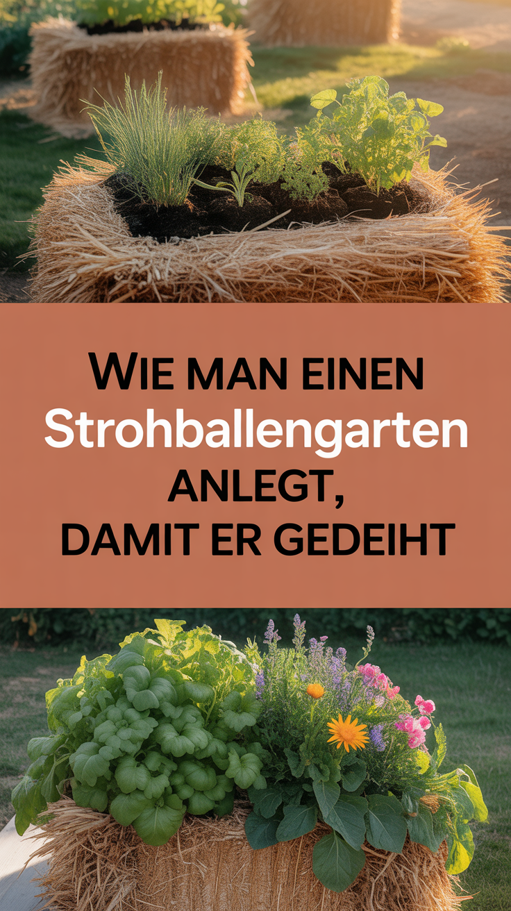 Wie man einen Strohballengarten anlegt, damit er gedeiht