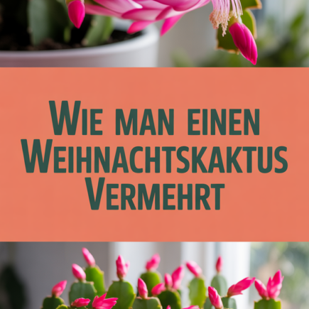 Wie man einen Weihnachtskaktus vermehrt