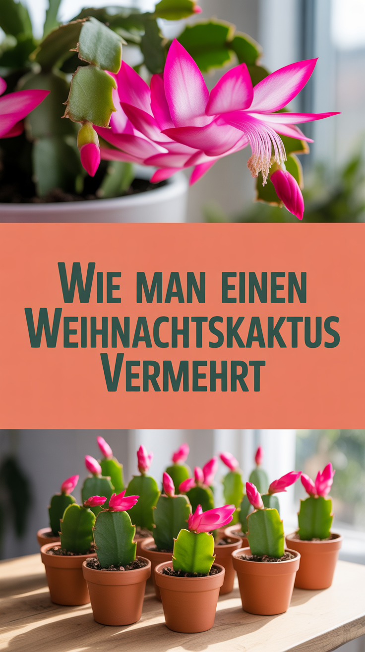 Wie man einen Weihnachtskaktus vermehrt