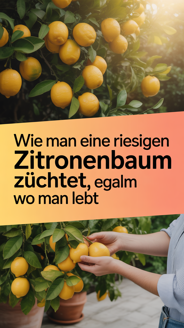 Wie man einen riesigen Zitronenbaum züchtet, egal wo man lebt