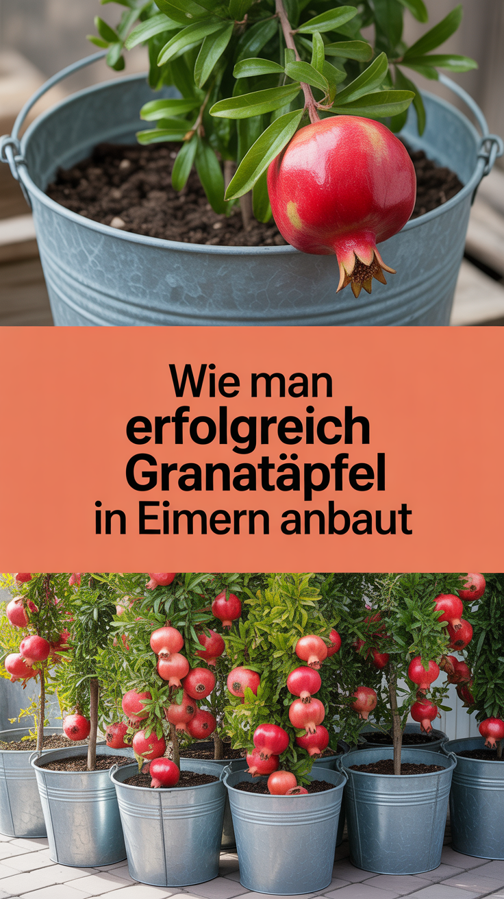 Wie man erfolgreich Granatäpfel in Eimern anbaut