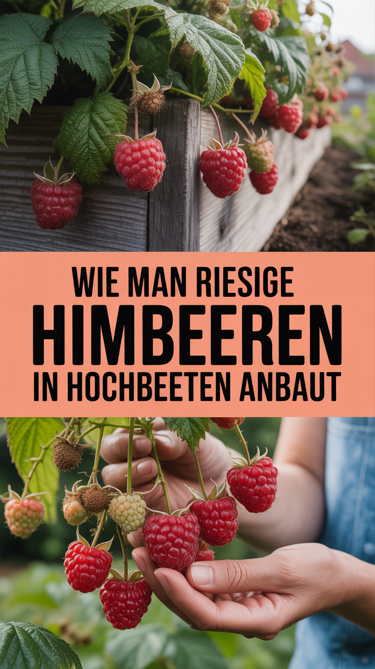 Wie man riesige Himbeeren in Hochbeeten anbaut