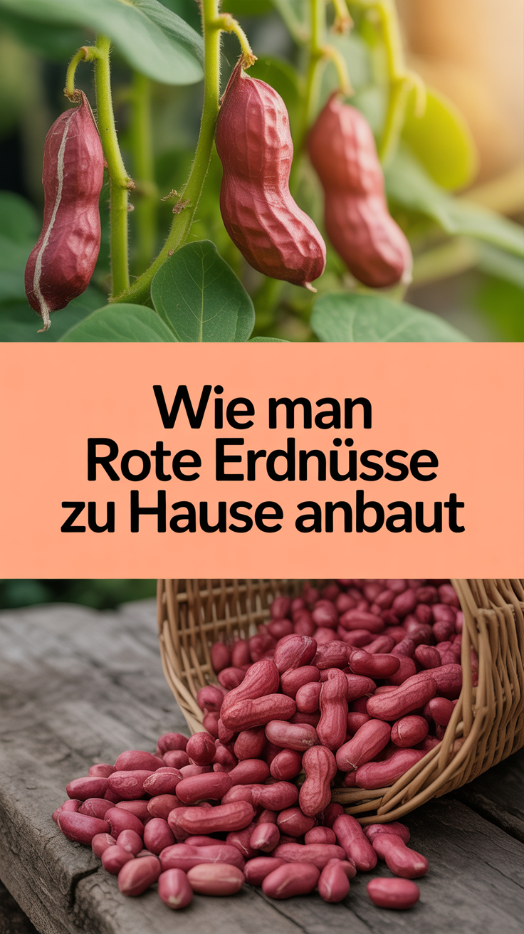 Wie man rote Erdnüsse zu Hause anbaut