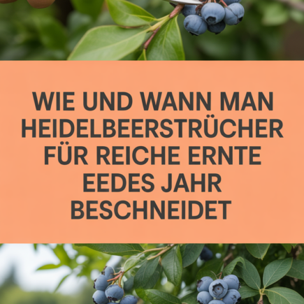 Wie und wann man Heidelbeersträucher für reiche Ernte jedes Jahr beschneidet