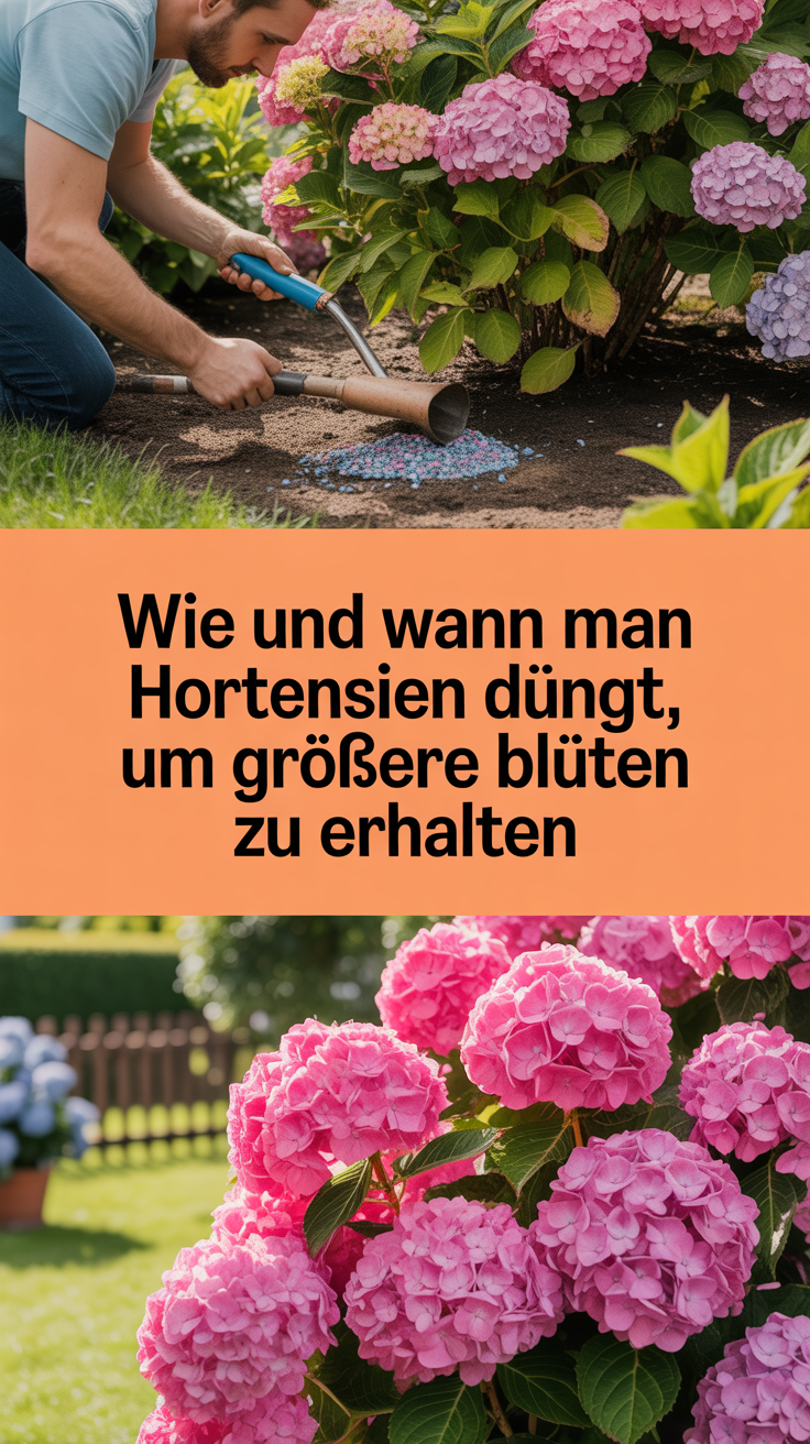 Wie und wann man Hortensien düngt, um größere Blüten zu erhalten