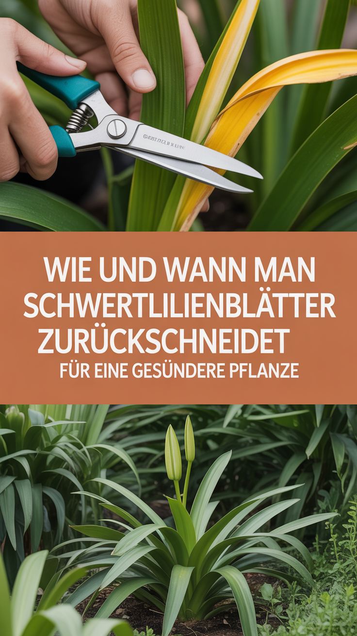 Wie und wann man Schwertlilienblätter zurückschneidet für eine gesündere Pflanze