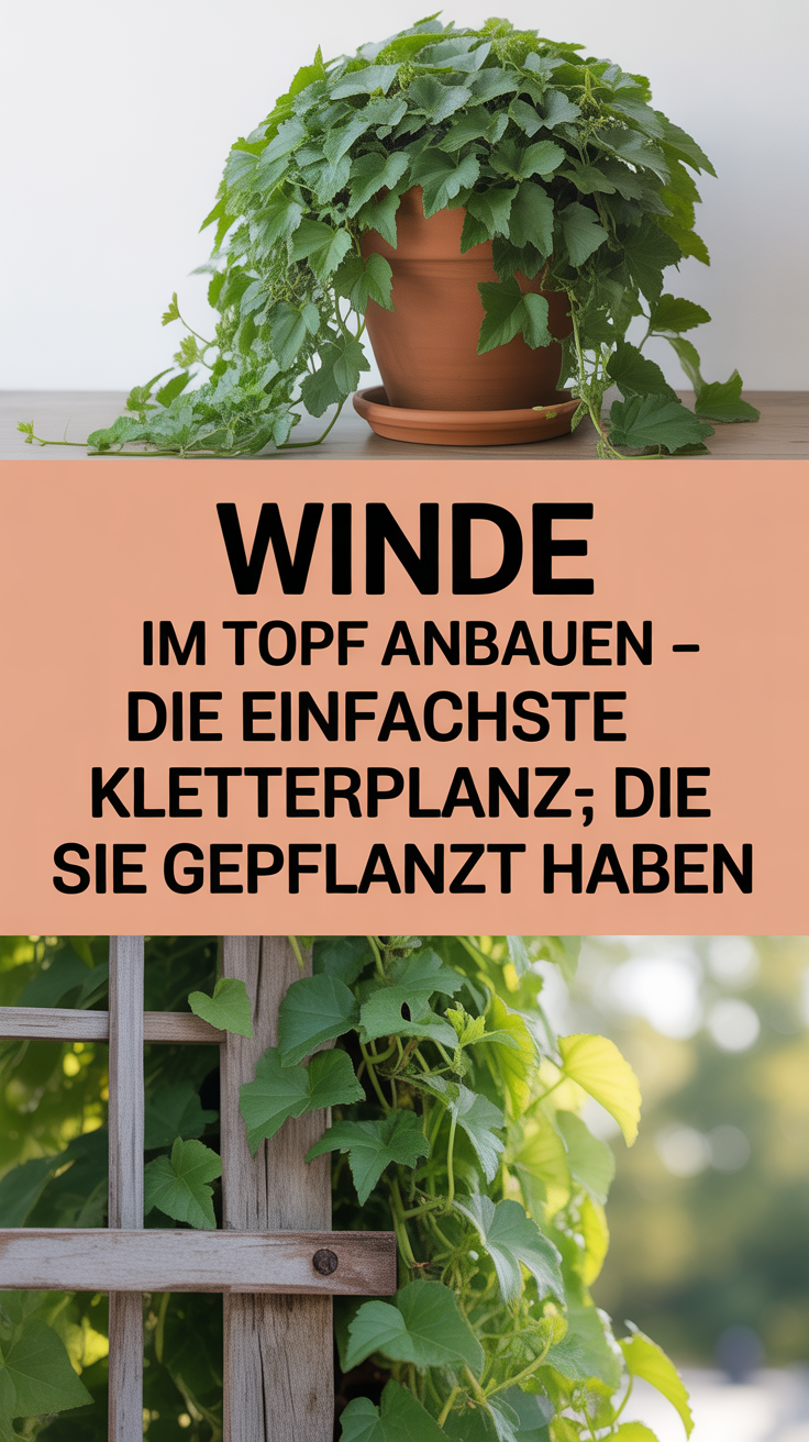 Winde im Topf anbauen – die einfachste Kletterpflanze, die Sie je gepflanzt haben
