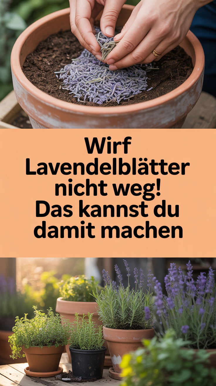 Wirf Lavendelblätter nicht weg! Das kannst du damit machen