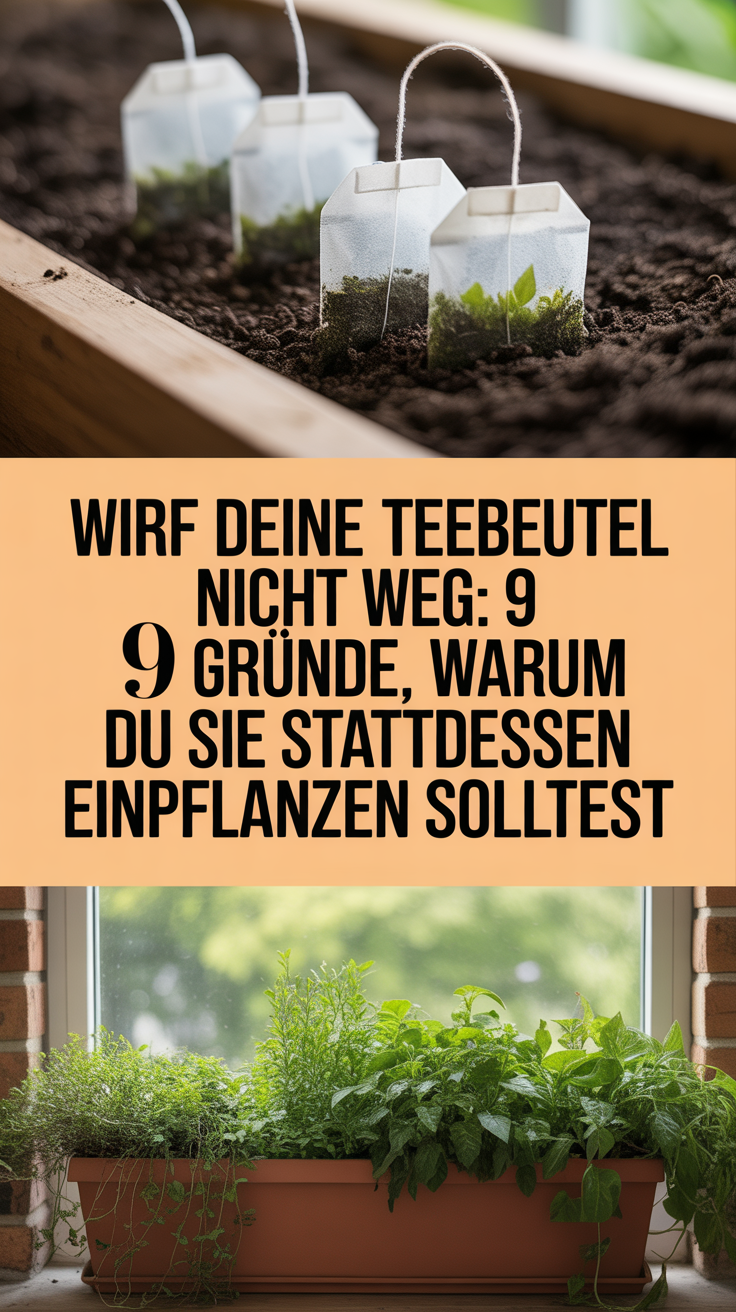 Wirf deine Teebeutel nicht weg: 9 Gründe, warum du sie stattdessen einpflanzen solltest