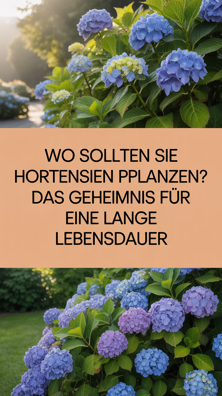 Wo sollten Sie Hortensien pflanzen? Das Geheimnis für eine lange Lebensdauer