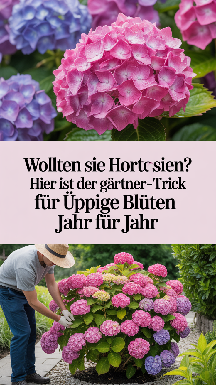 Wollten Sie vollere Hortensien? Hier ist der Gärtner-Trick für üppige Blüten Jahr für Jahr