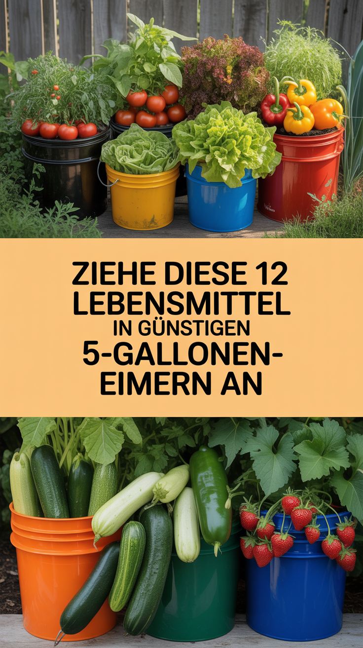Ziehe diese 12 Lebensmittel in günstigen 5-Gallonen-Eimern an