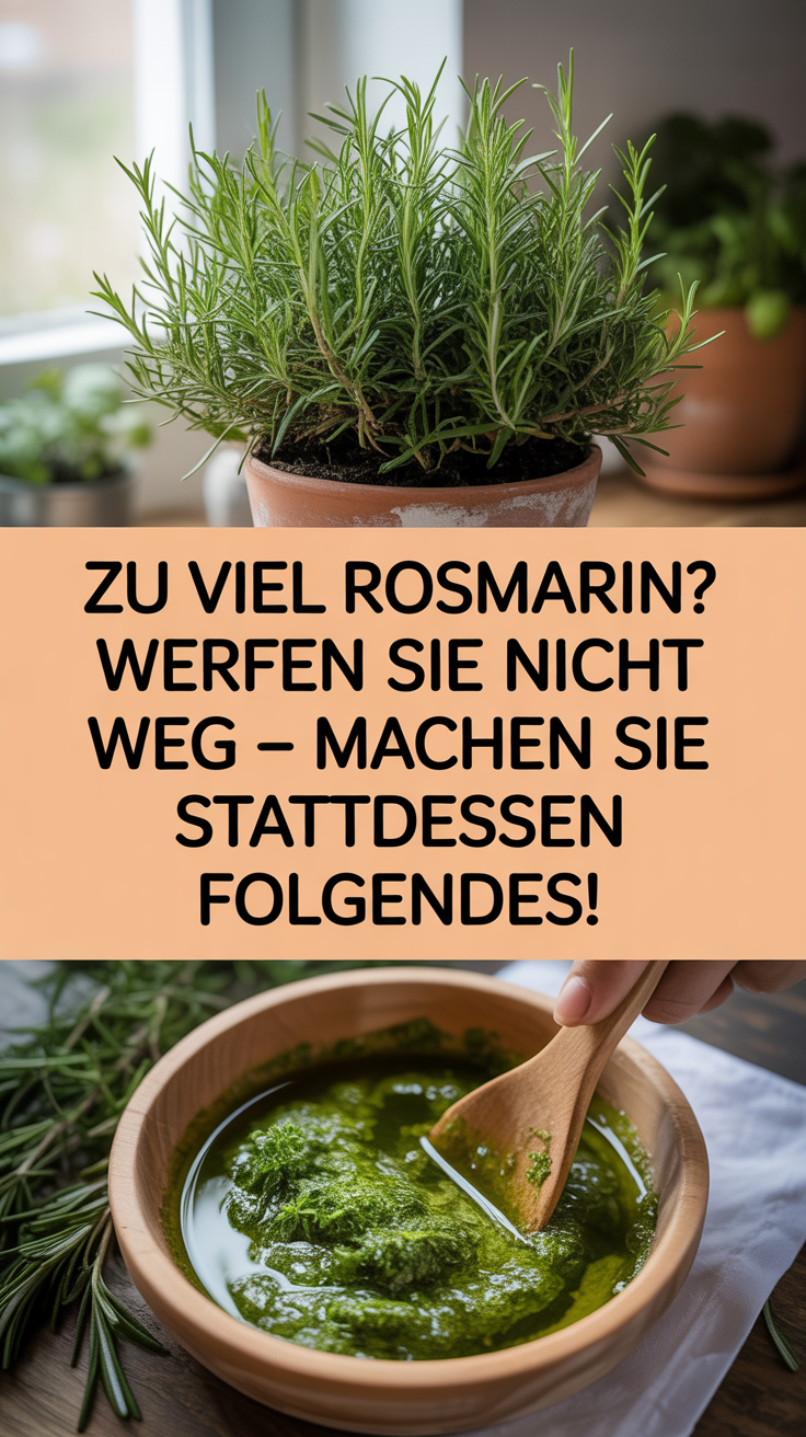Zu viel Rosmarin? Werfen Sie ihn nicht weg – machen Sie stattdessen Folgendes!