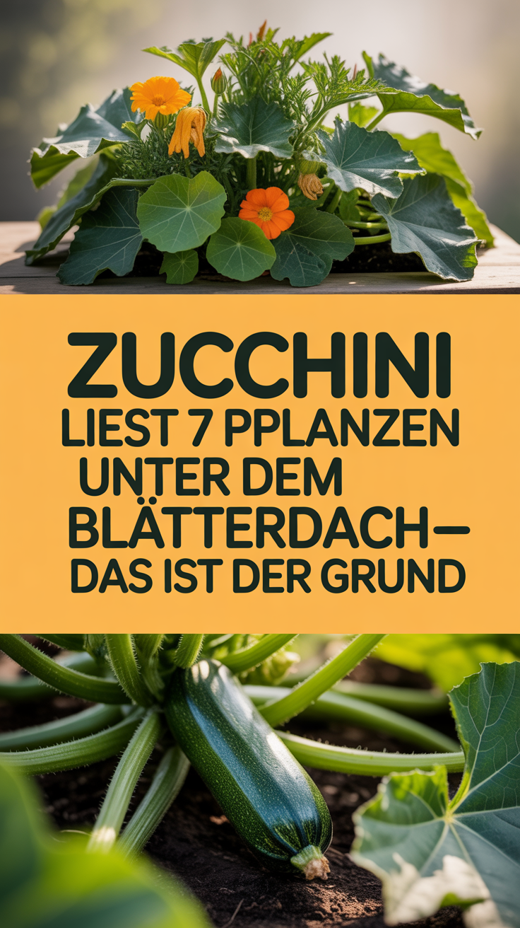 Zucchini liebt diese 7 Pflanzen unter dem Blätterdach – das ist der Grund