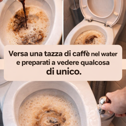 Versa una tazza di caffè nel water e preparati a vedere qualcosa di unico.