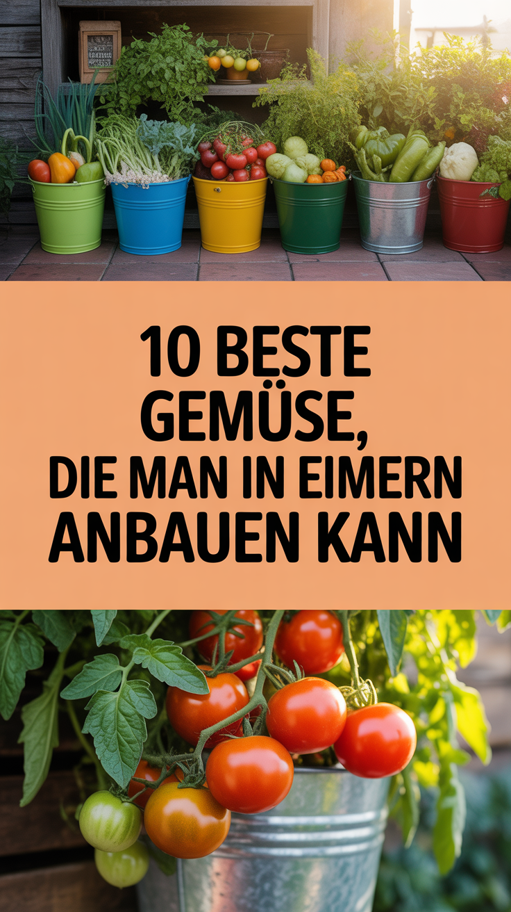 10 Beste Gemüse, die man in Eimern anbauen kann