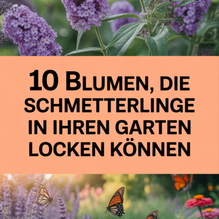 10 Blumen, die Schmetterlinge in Ihren Garten locken können