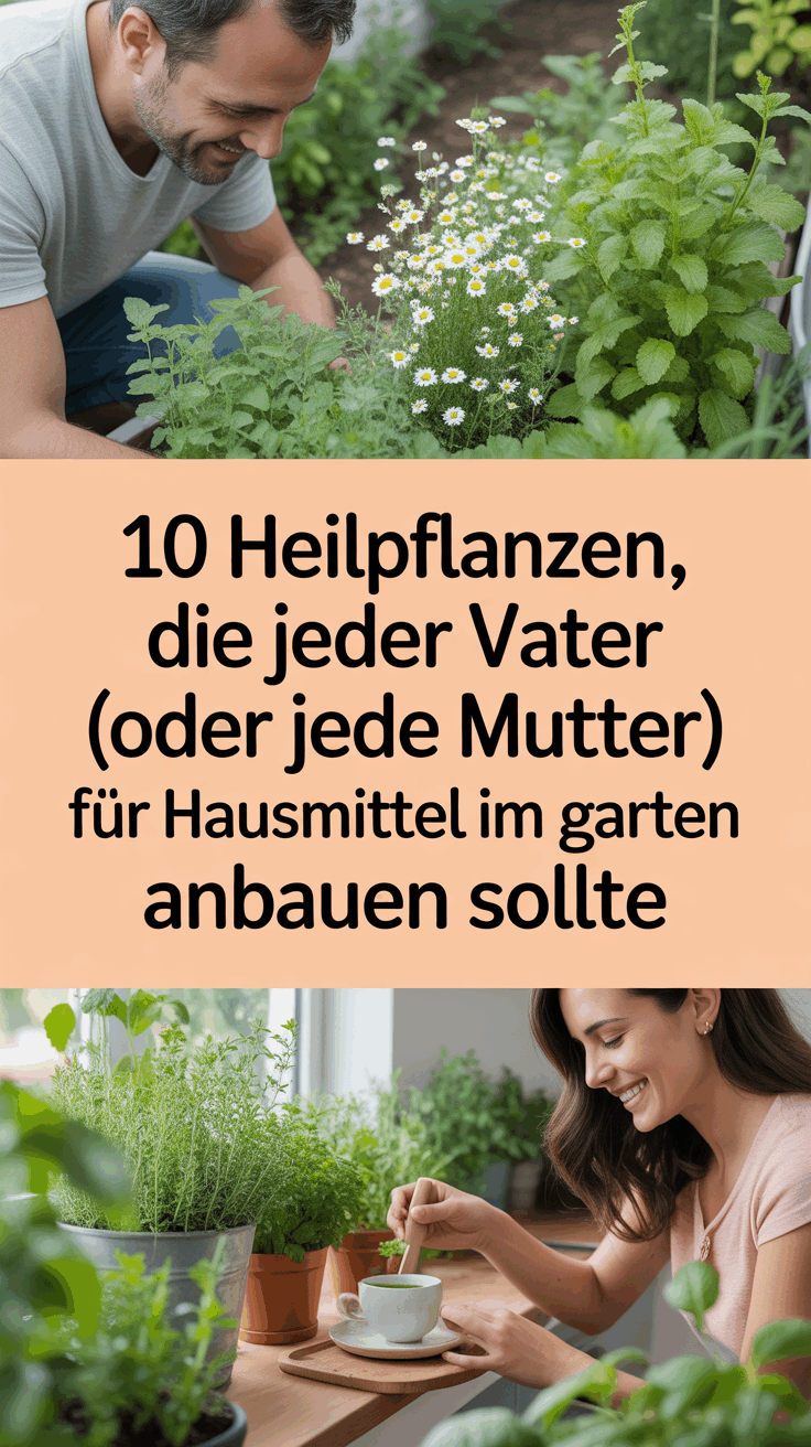 10 Heilpflanzen, die jeder Vater (oder jede Mutter) für Hausmittel im Garten anbauen sollte