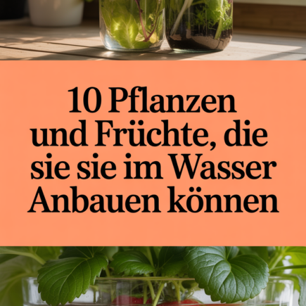 10 Pflanzen und Früchte, die Sie im Wasser anbauen können