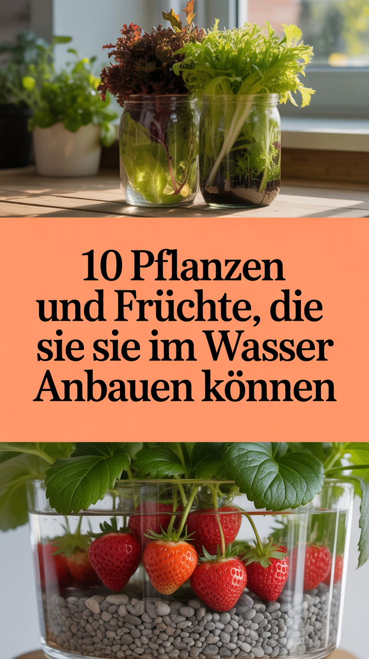 10 Pflanzen und Früchte, die Sie im Wasser anbauen können