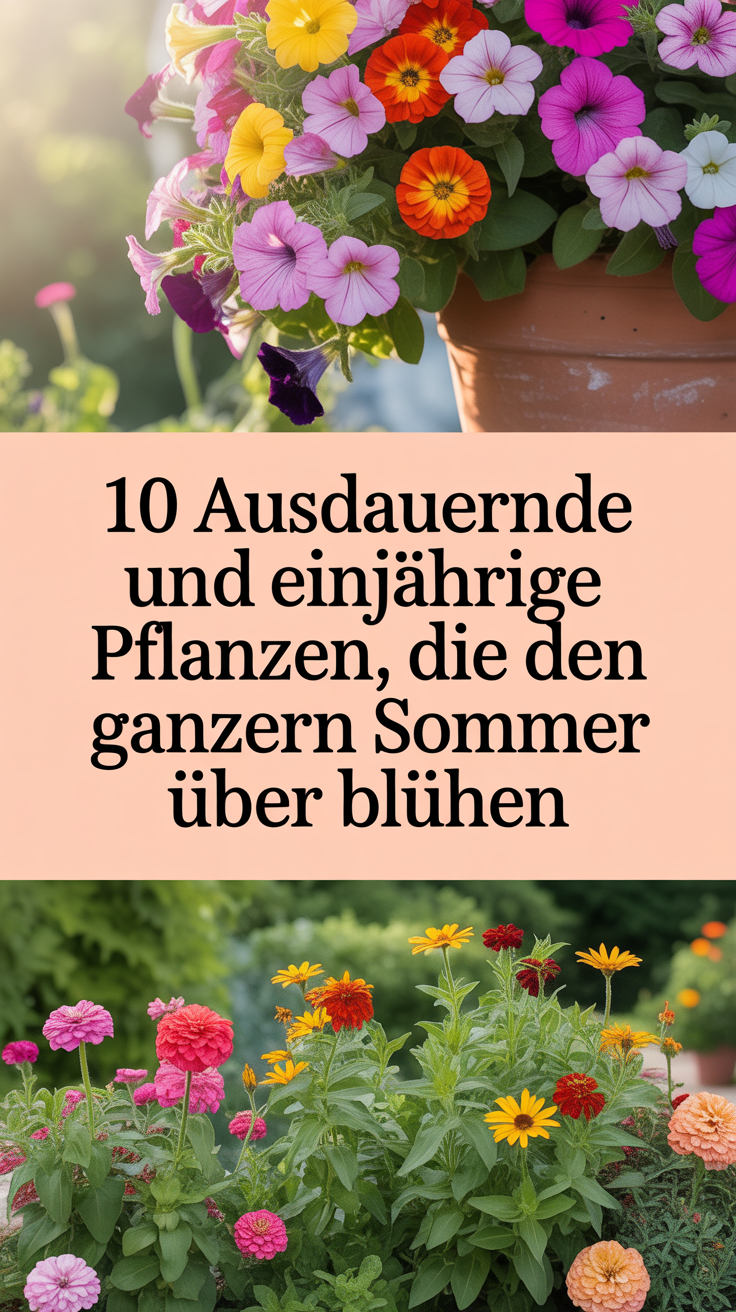 10 ausdauernde und einjährige Pflanzen, die den ganzen Sommer über blühen
