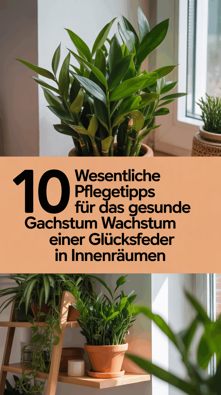 10 wesentliche Pflegetipps für das gesunde Wachstum einer Glücksfeder in Innenräumen