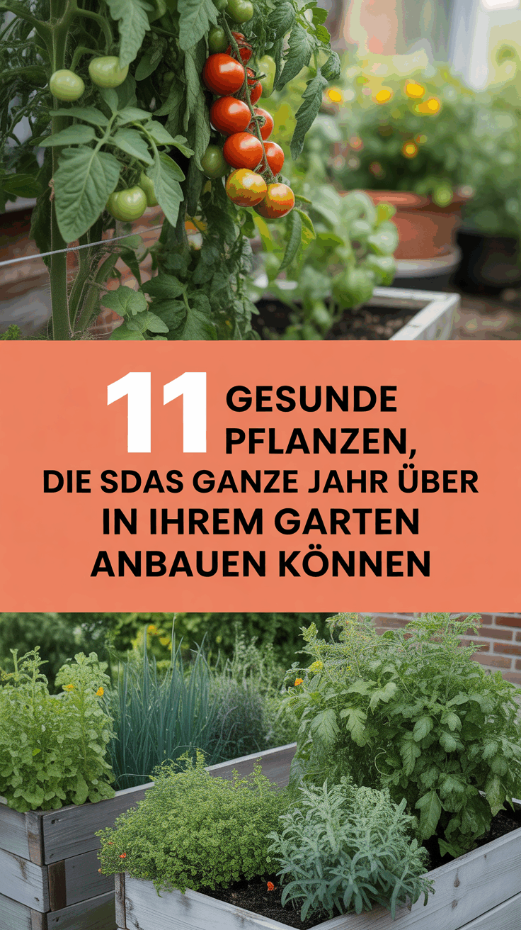 11 gesunde Pflanzen, die Sie das ganze Jahr über in Ihrem Garten anbauen können