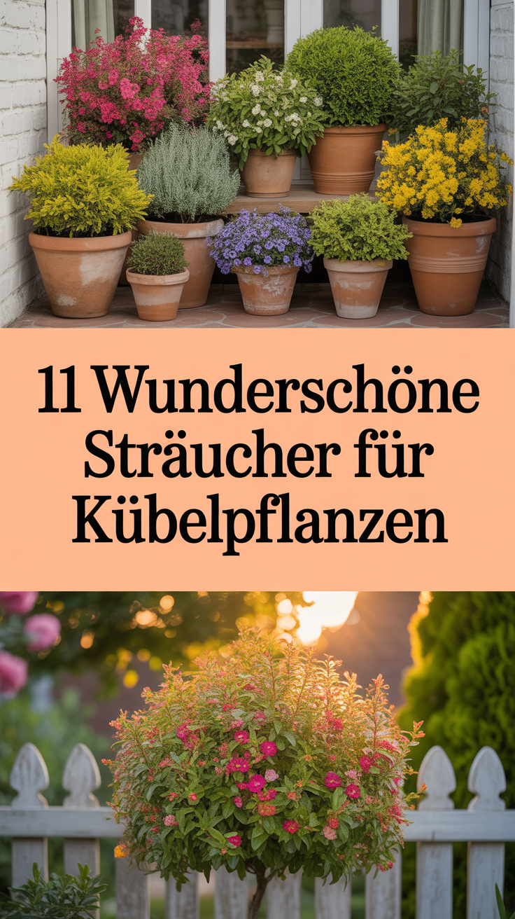 11 wunderschöne Sträucher für Kübelpflanzen