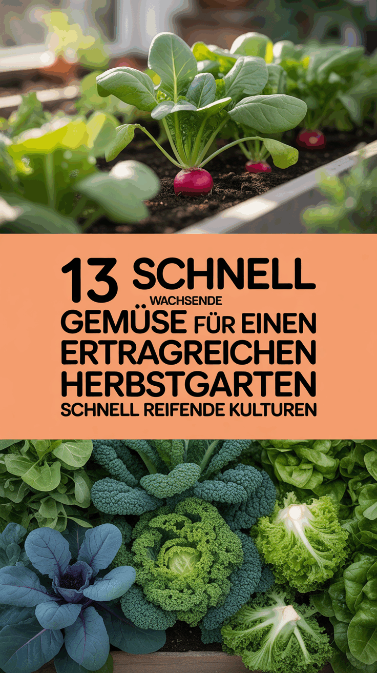 13 Schnell wachsende Gemüse für einen ertragreichen Herbstgarten | Schnell reifende Kulturen