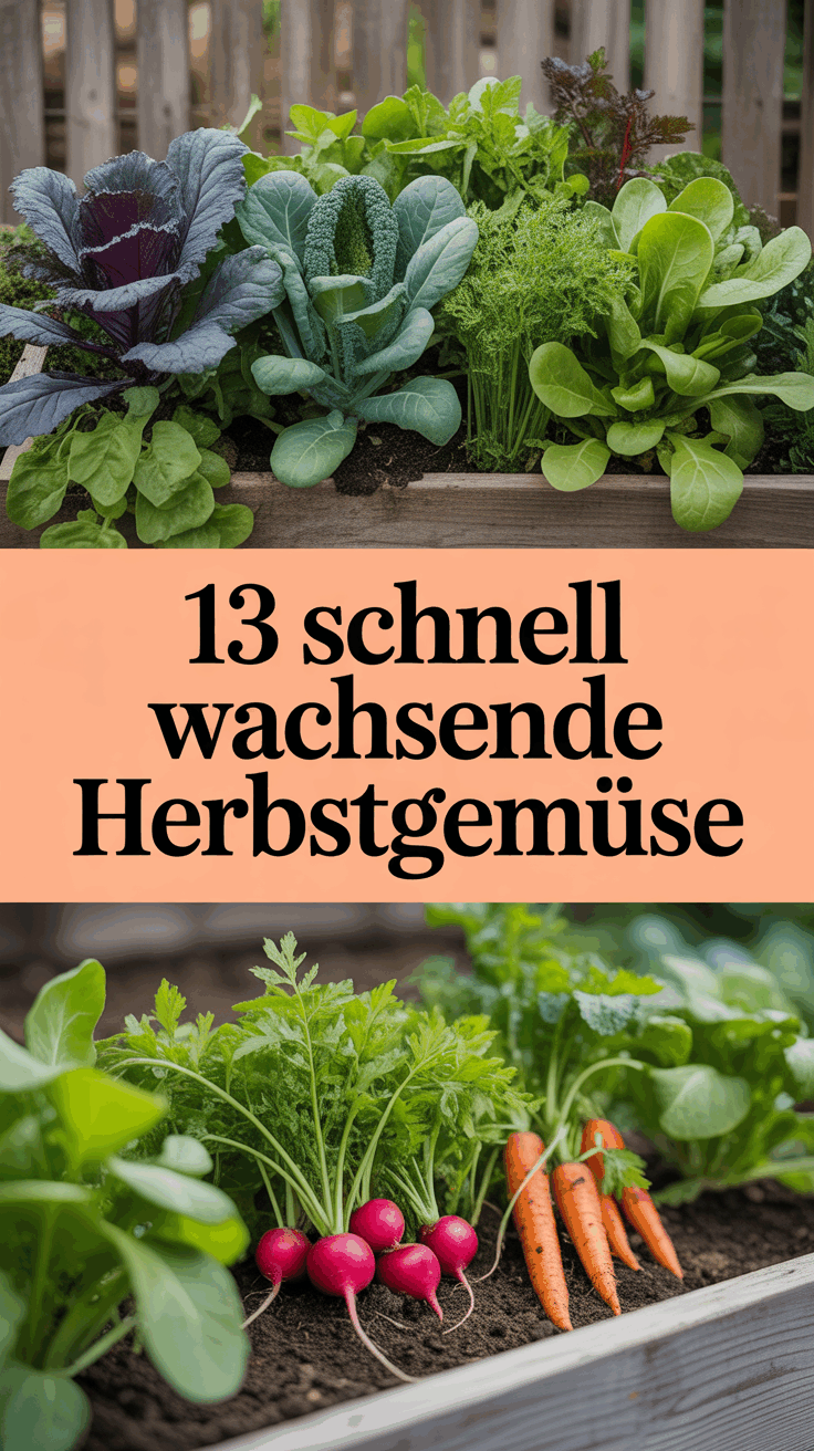 13 schnell wachsende Herbstgemüse
