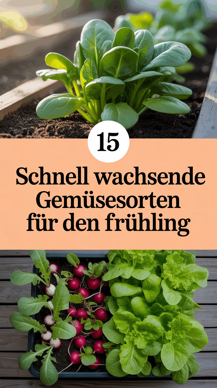 15 schnell wachsende Gemüsesorten für den Frühling