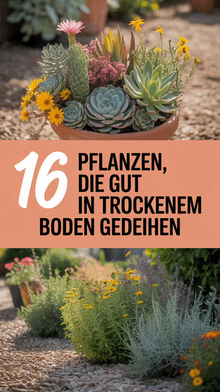 16 Pflanzen, die gut in trockenem Boden gedeihen