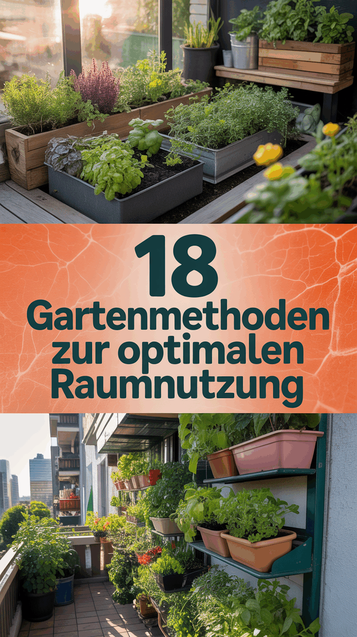 18 Gartenmethoden zur optimalen Raumnutzung