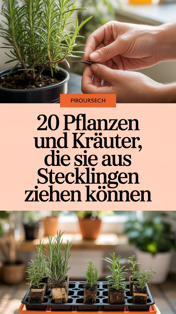 20 Pflanzen und Kräuter, die Sie aus Stecklingen ziehen können
