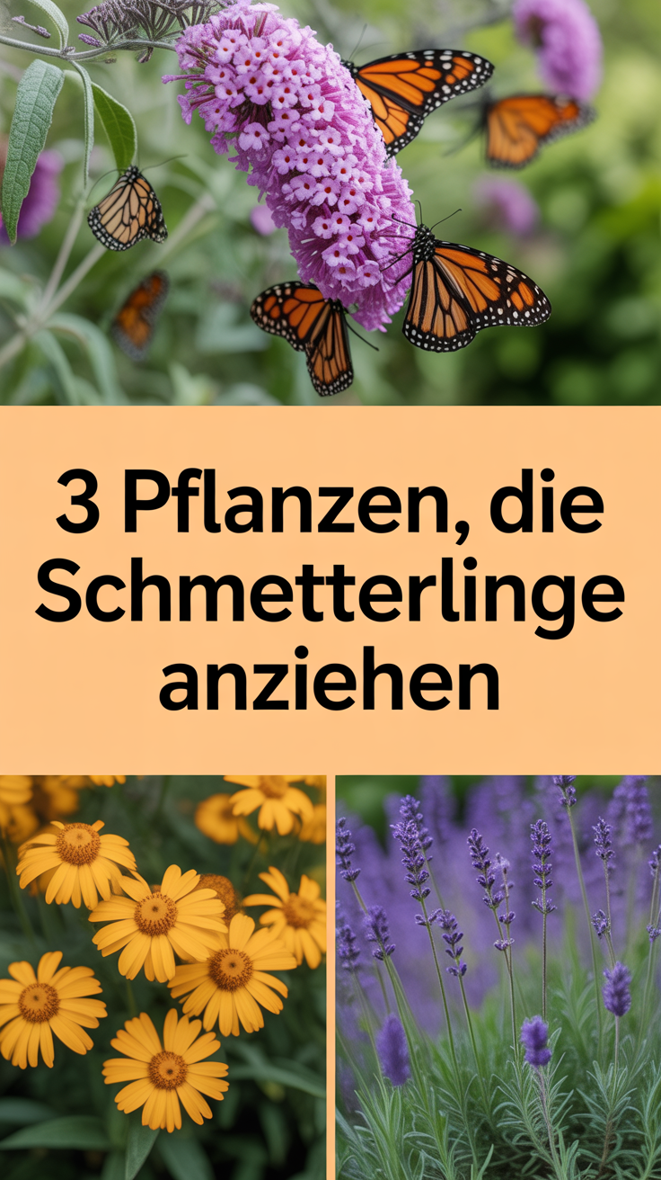 3 Pflanzen, die Schmetterlinge anziehen