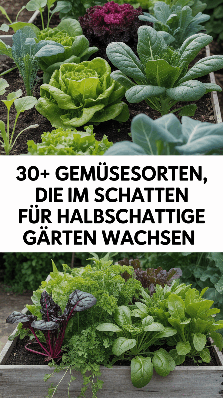 30+ Gemüsesorten, die im Schatten für halbschattige Gärten wachsen