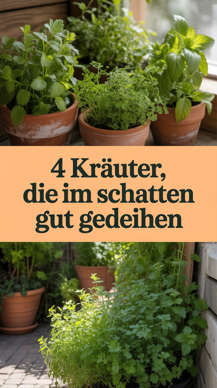 4 Kräuter, die im Schatten gut gedeihen