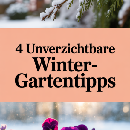 4 Unverzichtbare Winter-Gartentipps