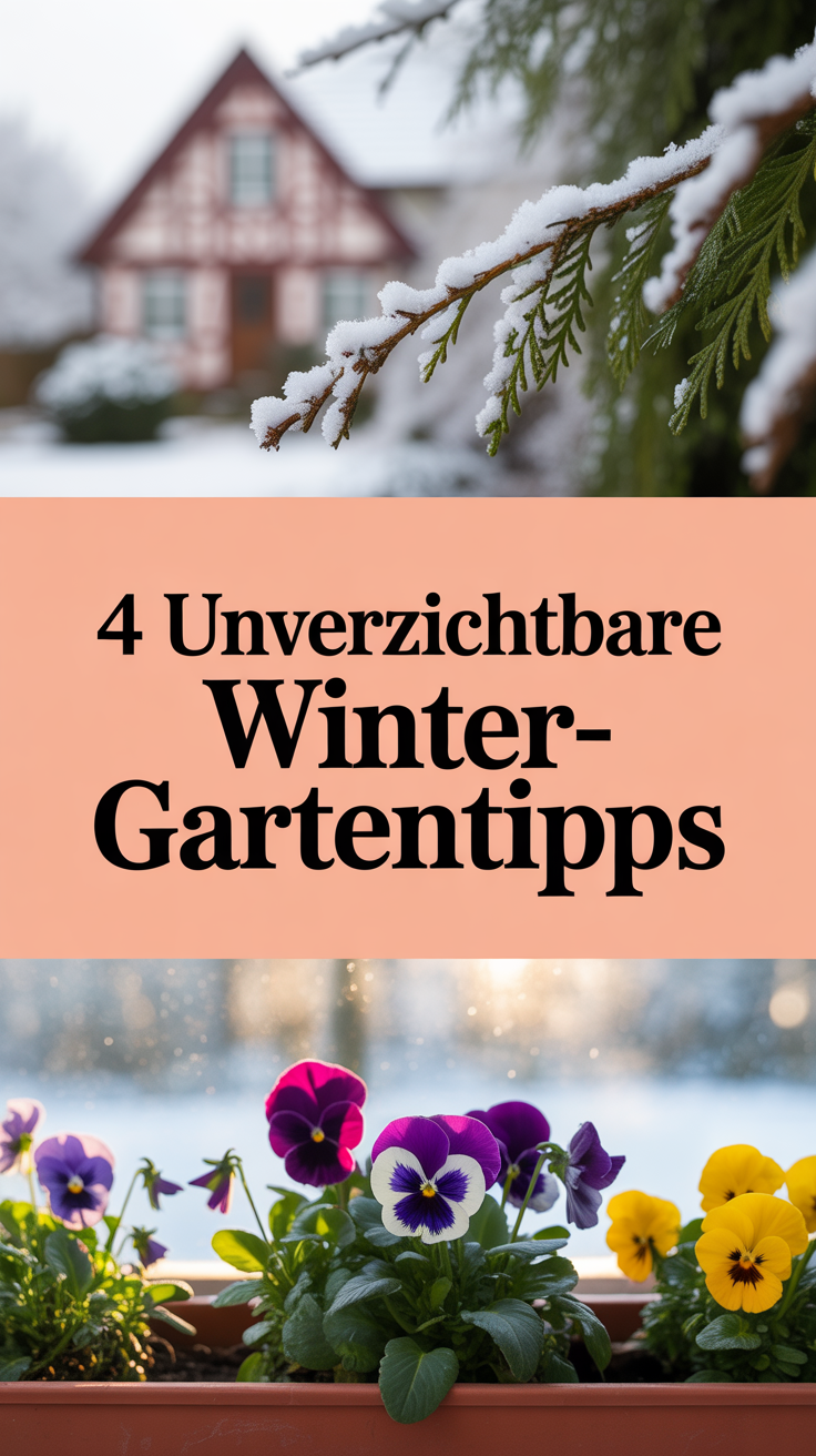 4 Unverzichtbare Winter-Gartentipps