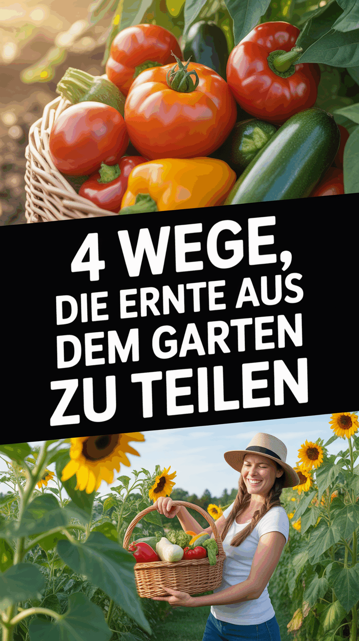 4 Wege, die Ernte aus dem Garten zu teilen